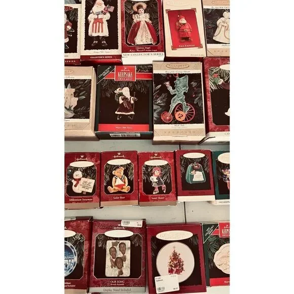 Hallmark Keepsake Christmas Ornaments Vintage Lot of 55 New Original Box